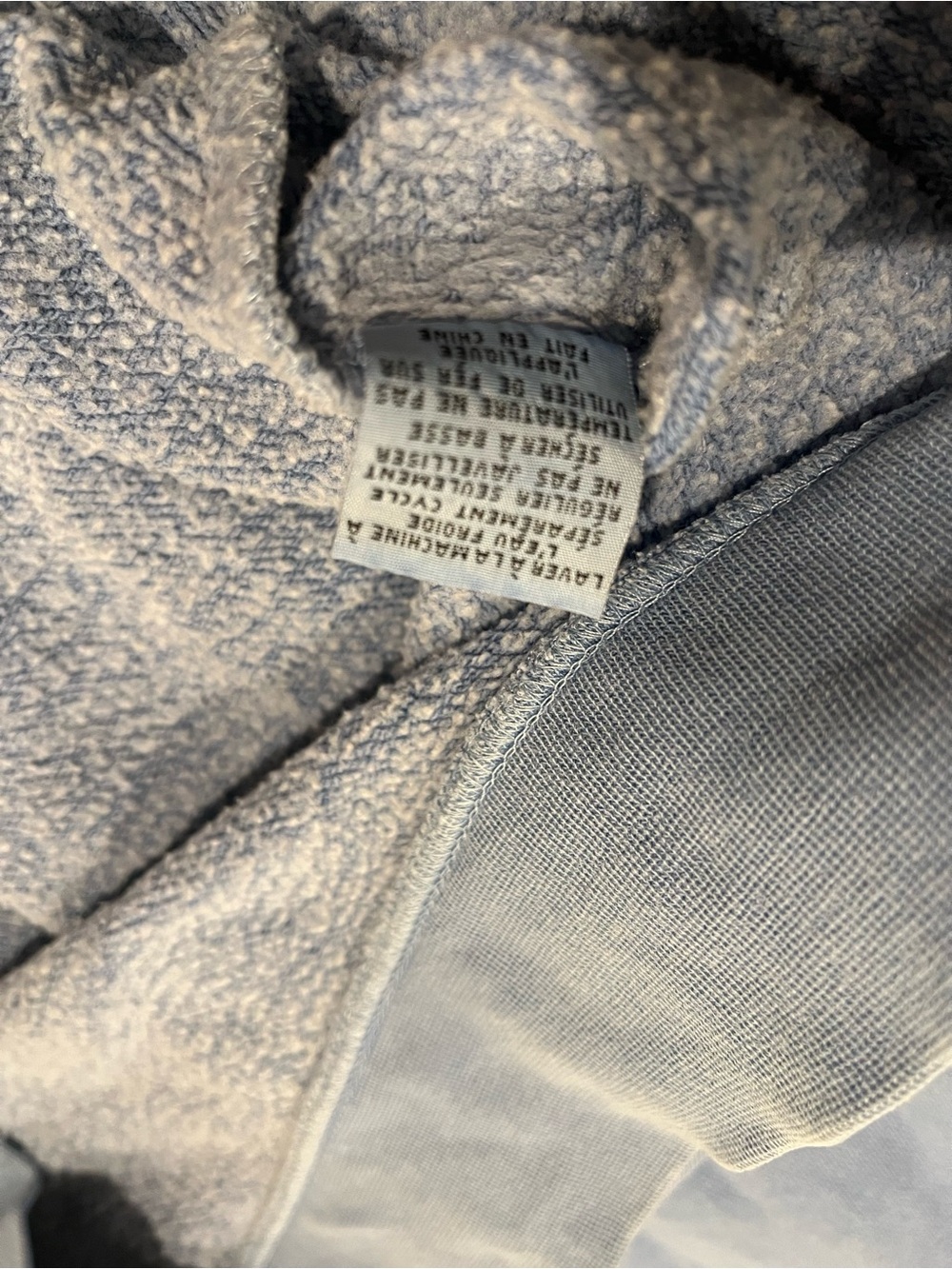 Soft Light Blue Crewneck Sweatshirt with Small Chest Graphic - Picture 7 of 9